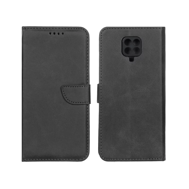کیف چرمی موبایل مگنتی محافظ لنزدار Xiaomi Redmi Note 9S / Redmi Note 9 Pro / Redmi Note 9 Pro Max - مشکی - تصویر 2