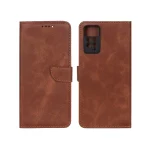 کیف چرمی موبایل مگنتی محافظ لنزدار Xiaomi Redmi Note 12 Pro 4G / Redmi Note 11 Pro 4G - قهوه ای