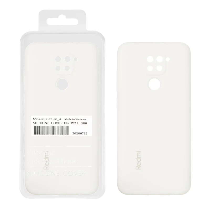 قاب سیلیکونی پاک کنی اورجینال درجه یک Xiaomi Redmi Note 9 / Redmi 10X 5G / Redmi 10X Pro 5G - سفید (پک دار) - تصویر 2