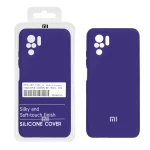قاب سیلیکونی پاک کنی اورجینال درجه یک Xiaomi Redmi Note 10 4G / Redmi Note 10S / Poco M5S - بنفش تیره (پک دار)
