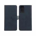 کیف چرمی موبایل مگنتی محافظ لنزدار Xiaomi Redmi Note 12 Pro 4G / Redmi Note 11 Pro - سرمه ای