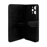 کیف چرمی موبایل مگنتی محافظ لنزدار Xiaomi Redmi 12 / Poco M6 Pro 5G - مشکی - تصویر 3