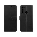 کیف چرمی موبایل مگنتی محافظ لنزدار Xiaomi Redmi Note 8 - مشکی