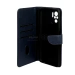 کیف چرمی موبایل مگنتی محافظ لنزدار Xiaomi Redmi Note 10 4G / Redmi Note 10S / Poco M5S - سرمه ای - تصویر 3