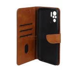 کیف چرمی موبایل مگنتی محافظ لنزدار Xiaomi Redmi Note 10 4G / Redmi Note 10S / Poco M5S - عسلی - تصویر 3