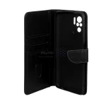 کیف چرمی موبایل مگنتی محافظ لنزدار Xiaomi Redmi Note 10 4G / Redmi Note 10S / Poco M5S - مشکی - تصویر 3