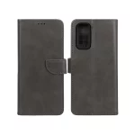 کیف چرمی موبایل مگنتی محافظ لنزدار Xiaomi Redmi Note 11 4G / Redmi Note 11S - خاکستری