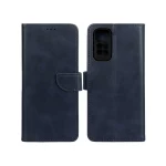کیف چرمی موبایل مگنتی محافظ لنزدار Xiaomi Redmi Note 11 4G / Redmi Note 11S - سرمه ای
