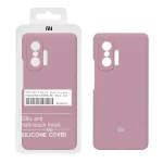 قاب سیلیکونی پاک کنی اورجینال درجه یک Xiaomi Mi 11T / Mi 11T Pro - بنفش کدر (پک دار)