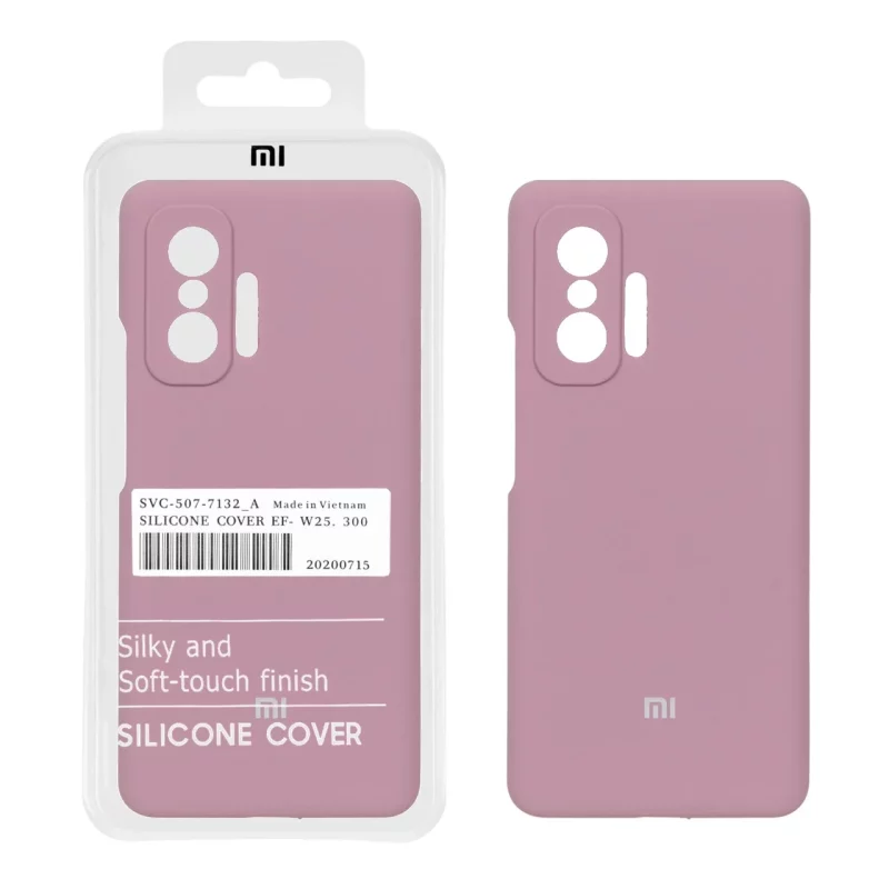 قاب سیلیکونی پاک کنی اورجینال درجه یک Xiaomi Mi 11T / Mi 11T Pro - بنفش کدر (پک دار) - تصویر 2
