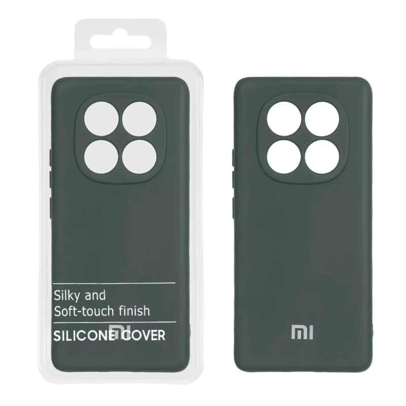 قاب نیو سیلیکون محافظ لنزدار RFF مدل Xiaomi Redmi Note 14 Pro 5G / Redmi Note 14 Pro Plus 5G / Poco X7 5G - سبز تیره (پک دار) - تصویر 2
