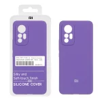 قاب سیلیکونی پاک کنی اورجینال درجه یک Xiaomi Mi 12 Lite - بنفش (پک دار)