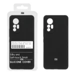 قاب سیلیکونی پاک کنی اورجینال درجه یک Xiaomi Mi 12 Lite - مشکی (پک دار)
