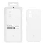 قاب سیلیکونی پاک کنی اورجینال درجه یک Xiaomi Poco M4 Pro 4G - سفید (پک دار)