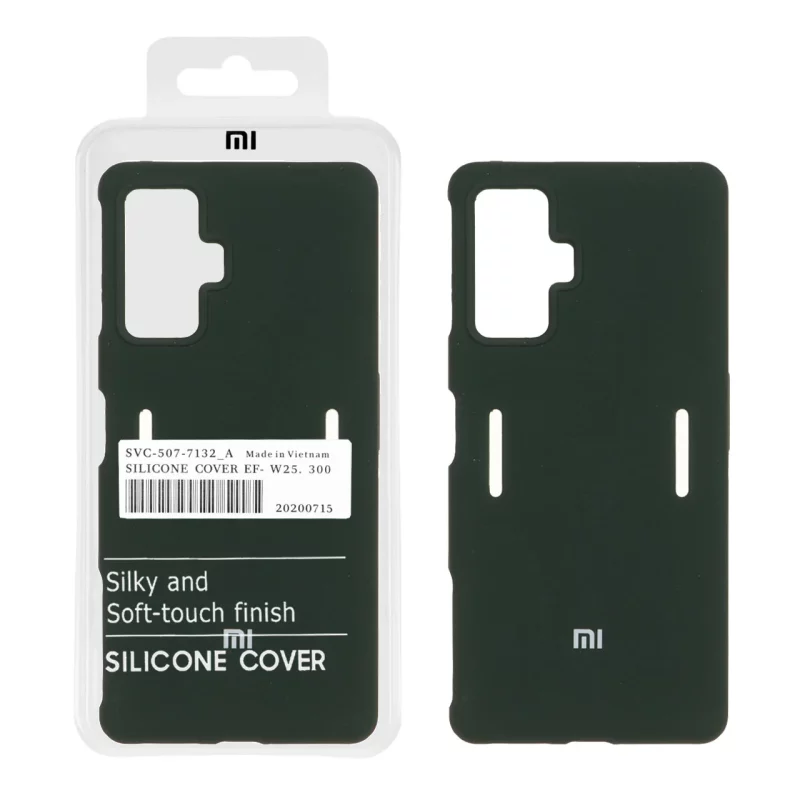 قاب سیلیکونی پاک کنی اورجینال درجه یک Xiaomi Poco F4 GT / Redmi K50 Gaming - سبز تیره (پک دار) - تصویر 2