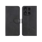 کیف چرمی موبایل مگنتی محافظ لنزدار Xiaomi Redmi Note 13 4G - مشکی