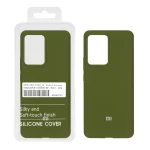 قاب سیلیکونی پاک کنی اورجینال درجه یک Xiaomi Mi 13 Lite - سبز زیتونی (پک دار)