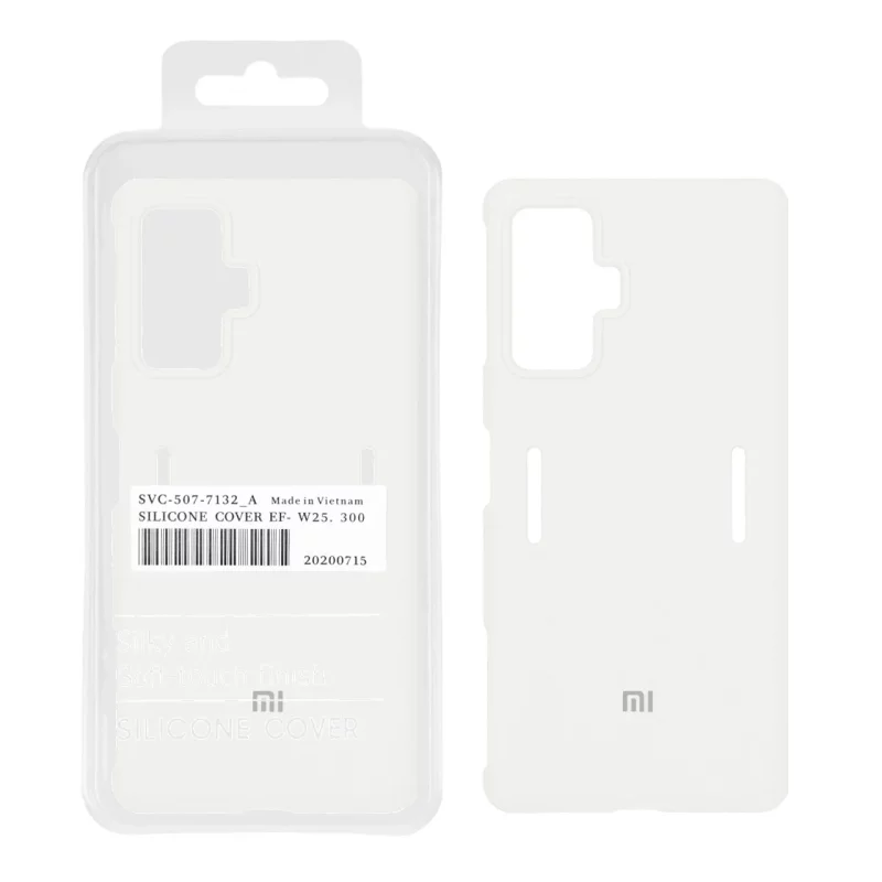 قاب سیلیکونی پاک کنی اورجینال درجه یک Xiaomi Poco F4 GT / Redmi K50 Gaming - سفید (پک دار) - تصویر 2