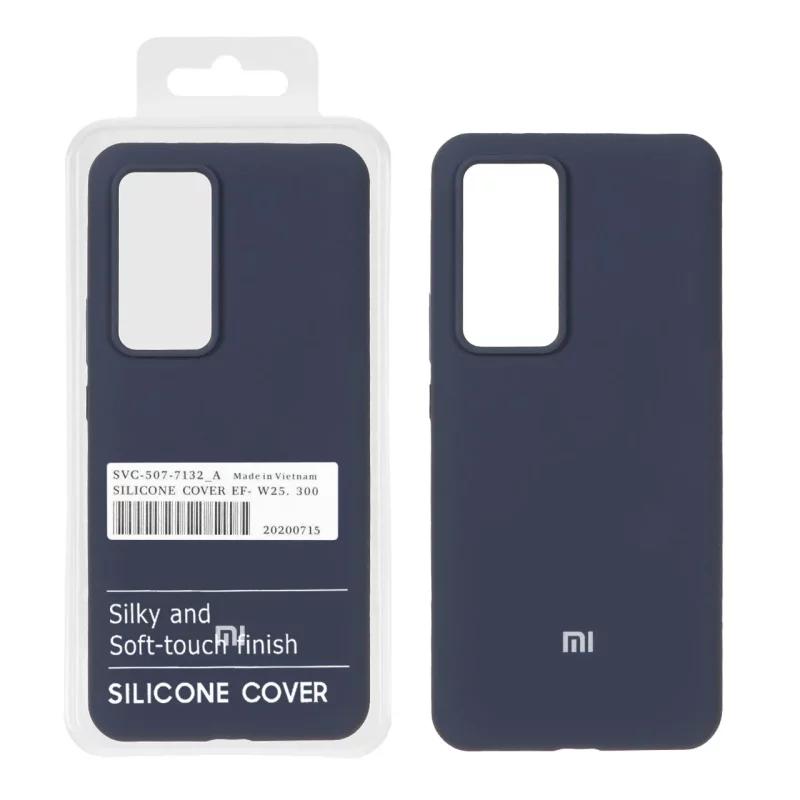 قاب سیلیکونی پاک کنی اورجینال درجه یک Xiaomi Mi 12T / Mi 12T Pro / Redmi K50 - سرمه ای تیره (پک دار) - تصویر 2
