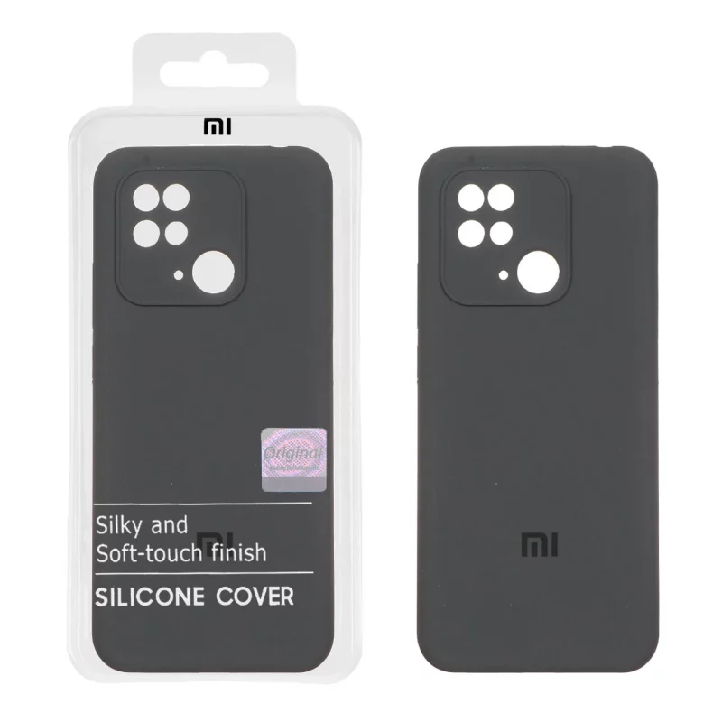 قاب سیلیکونی پاک کنی اورجینال Master Quality مدل Xiaomi Redmi 10C / Redmi 10 Power / Poco C40 - خاکستری (پک دار) - تصویر 2