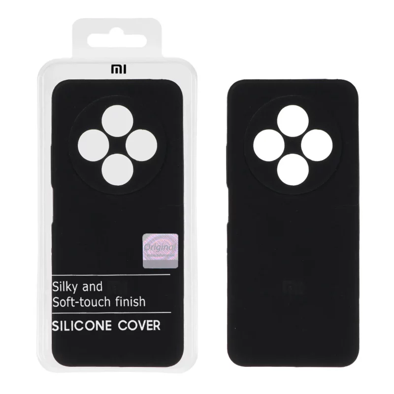 قاب سیلیکونی پاک کنی اورجینال Master Quality مدل Xiaomi Redmi 14C / Redmi A4 / Poco C75 - مشکی (پک دار) - تصویر 2