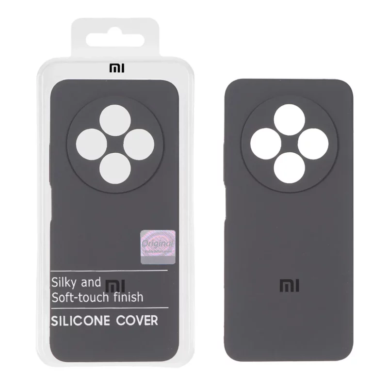 قاب سیلیکونی پاک کنی اورجینال Master Quality مدل Xiaomi Redmi 14C / Redmi A4 / Poco C75 - خاکستری (پک دار) - تصویر 2