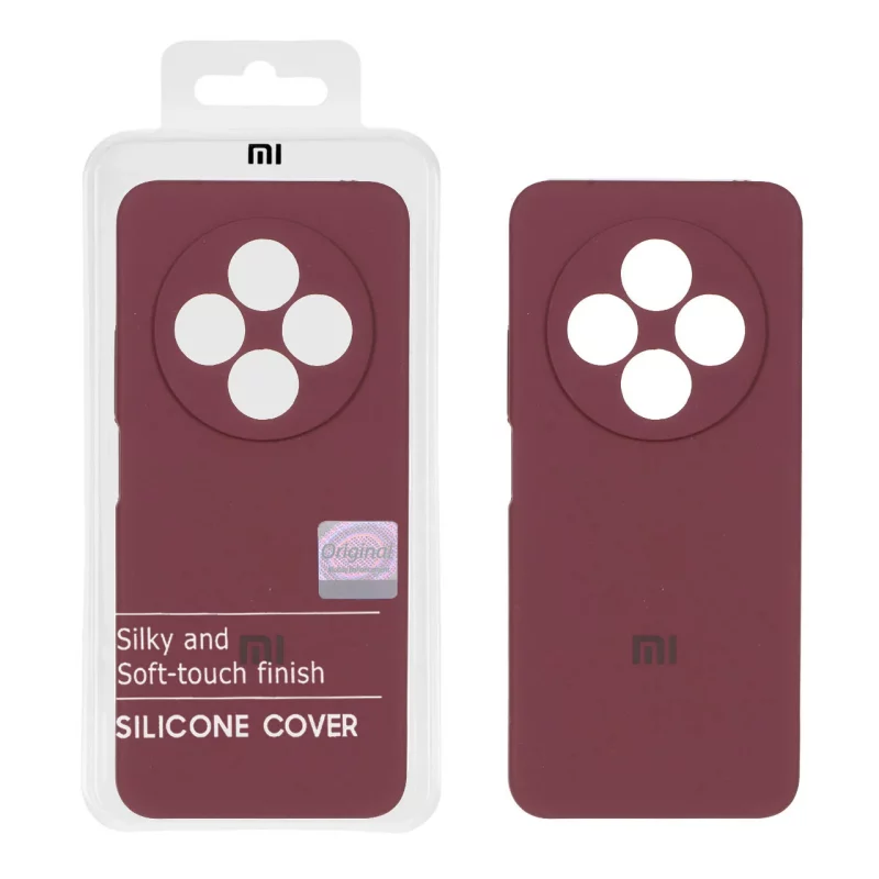 قاب سیلیکونی پاک کنی اورجینال Master Quality مدل Xiaomi Redmi 14C / Redmi A4 / Poco C75 - زرشکی (پک دار) - تصویر 2