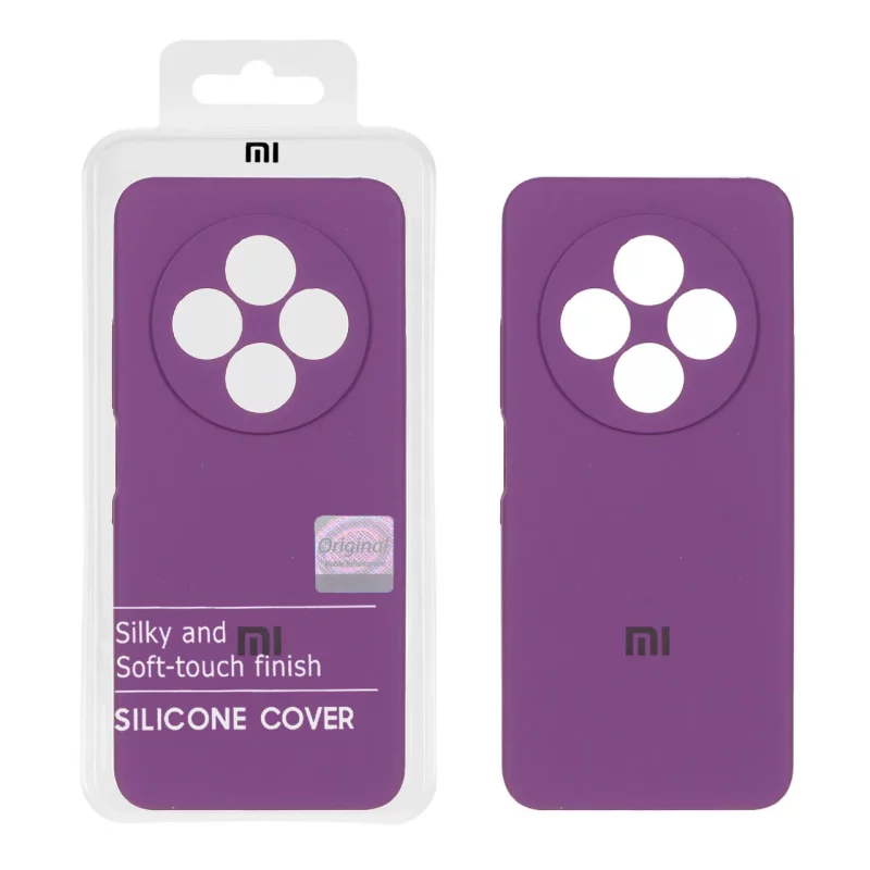 قاب سیلیکونی پاک کنی اورجینال Master Quality مدل Xiaomi Redmi 14C / Redmi A4 / Poco C75 - ارغوانی (پک دار) - تصویر 2