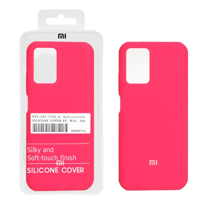 قاب سیلیکونی پاک کنی اورجینال درجه یک Xiaomi Redmi Note 10 4G / Redmi Note 10S / Poco M5S - صورتی فانتزی (پک دار) - تصویر 2
