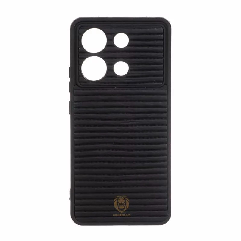 قاب Golden Lion شیاردار Xiaomi Redmi Note 13 4G - مشکی - تصویر 2