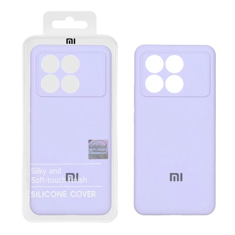 قاب سیلیکونی پاک کنی اورجینال Master Quality مدل Xiaomi Poco X6 Pro 5G / Redmi K70E - یاسی (پک دار) - تصویر 2
