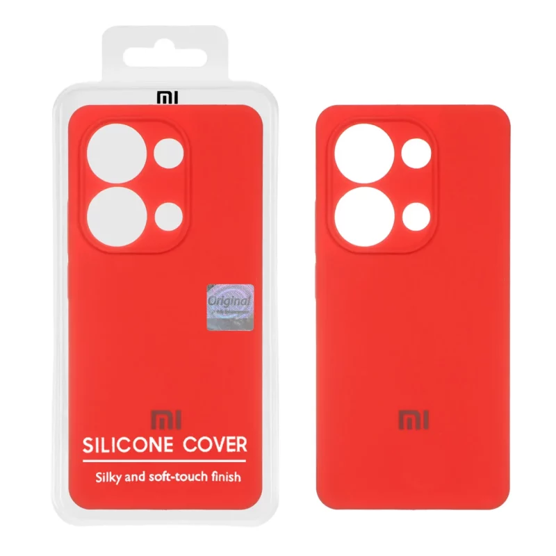 قاب سیلیکونی پاک کنی اورجینال Master Quality مدل Xiaomi Redmi Note 14S / Note 13 Pro 4G / M6 Pro 4G - قرمز (پک دار) - تصویر 2
