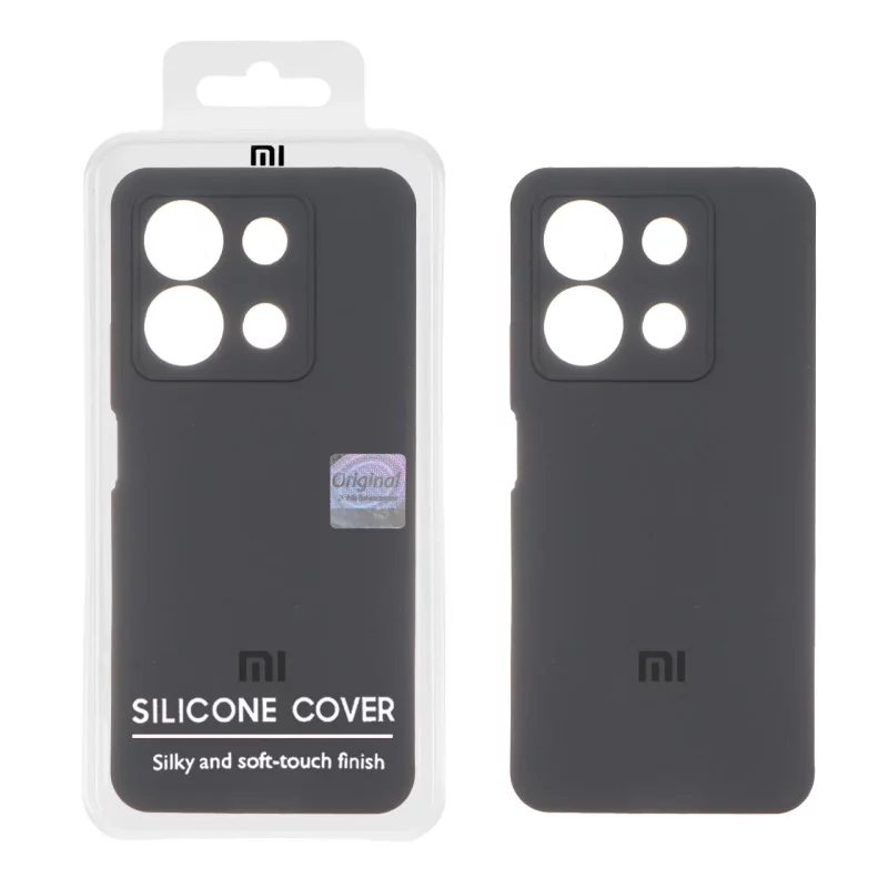 قاب سیلیکونی پاک کنی اورجینال Master Quality مدل Xiaomi Redmi Note 13 4G - خاکستری (پک دار) - تصویر 2