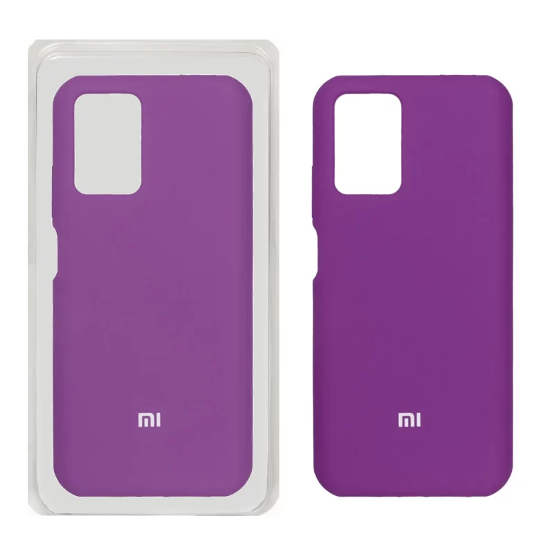 قاب سیلیکونی پاک کنی اورجینال Xiaomi Redmi Note 10 4G / Redmi Note 10S / Poco M5S - ارغوانی (پک اصلی) - تصویر 2