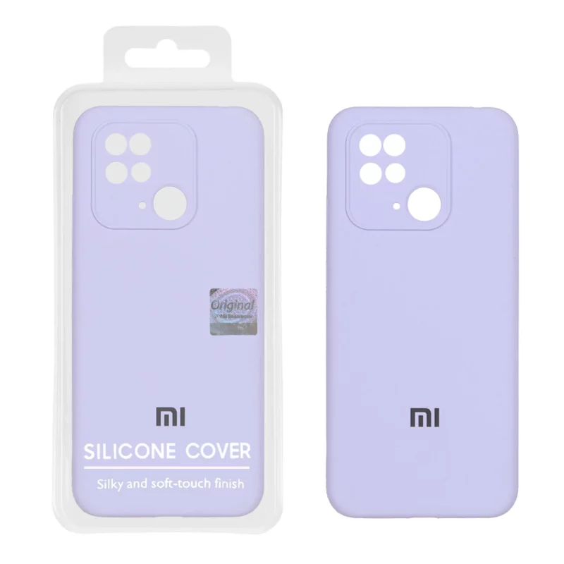 قاب سیلیکونی پاک کنی اورجینال Master Quality مدل Xiaomi Redmi 10C / Redmi 10 Power / Poco C40 - یاسی (پک دار) - تصویر 2