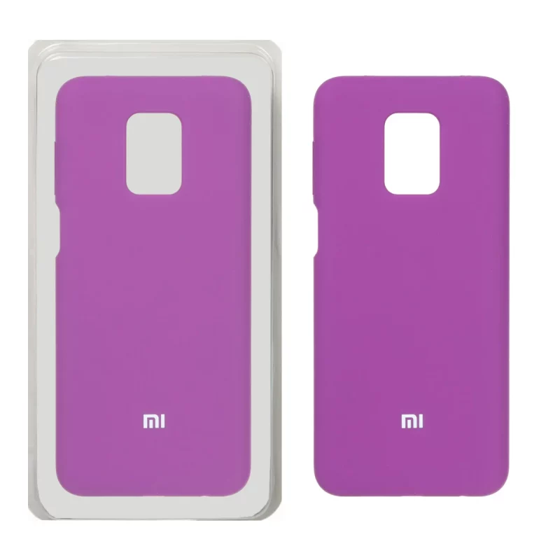 قاب سیلیکونی پاک کنی محافظ لنزدار اورجینال Xiaomi Redmi Note 9S / Redmi Note 9 Pro / Redmi Note 9 Pro Max - ارغوانی (پک دار) - تصویر 2