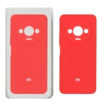 قاب سیلیکونی پاک کنی محافظ لنزدار اورجینال Xiaomi Redmi A3 / A3x / Poco C61 - قرمز (پک دار)