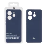 قاب نیو سیلیکون محافظ لنزدار RFF مدل Xiaomi Redmi Note 14 4G - سرمه ای (پک دار)