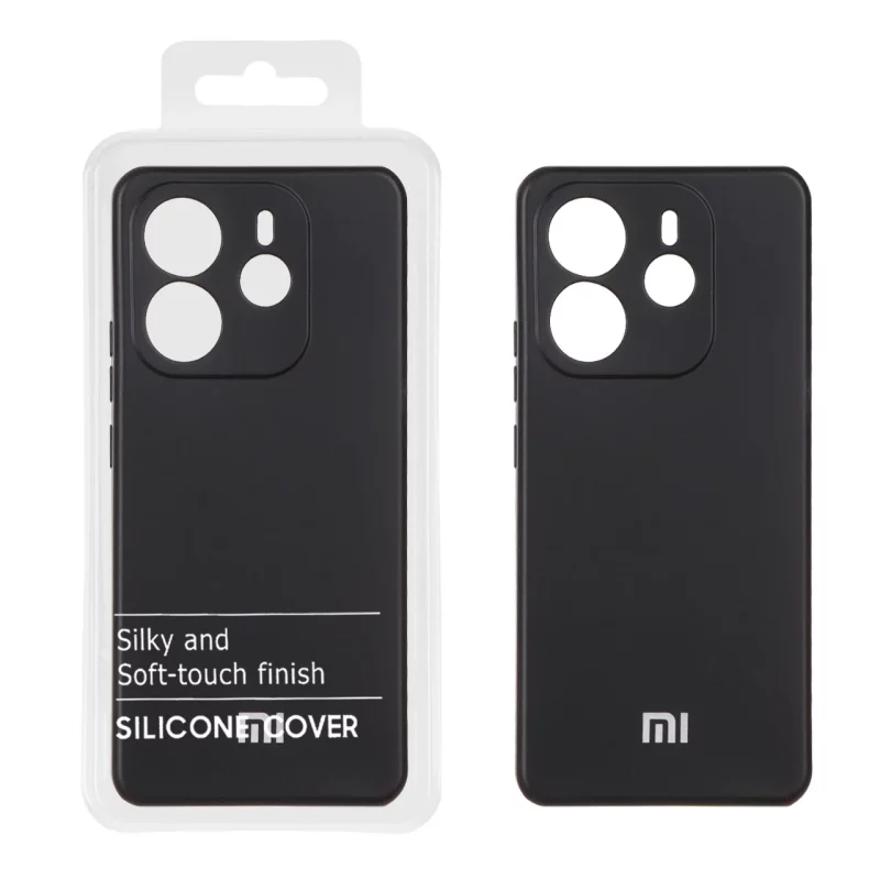 قاب نیو سیلیکون محافظ لنزدار RFF مدل Xiaomi Redmi Note 14 4G - مشکی (پک دار) - تصویر 2