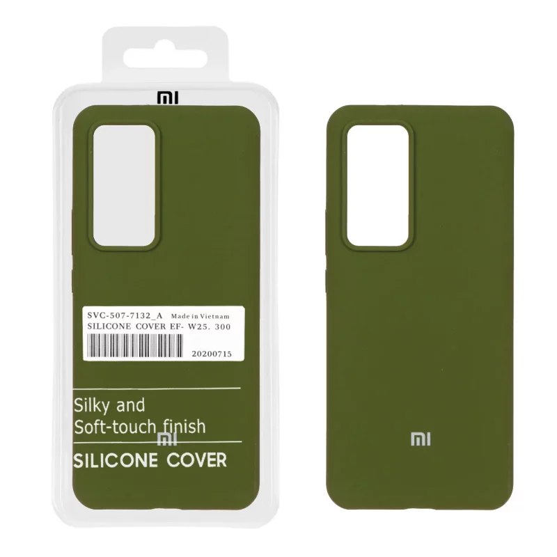 قاب سیلیکونی پاک کنی اورجینال درجه یک Xiaomi Mi 12T / Mi 12T Pro / Redmi K50 - سبز زیتونی (پک دار) - تصویر 2