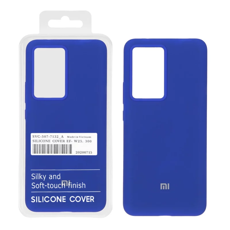 قاب سیلیکونی پاک کنی اورجینال درجه یک Xiaomi Poco F5 Pro / Redmi K60 - آبی کاربنی (پک دار) - تصویر 2