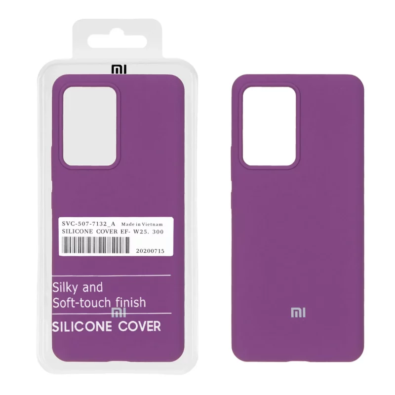 قاب سیلیکونی پاک کنی اورجینال درجه یک Xiaomi Mi 13 Lite - ارغوانی (پک دار) - تصویر 2