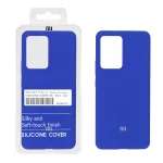 قاب سیلیکونی پاک کنی اورجینال درجه یک Xiaomi Mi 13 Lite - آبی کاربنی (پک دار)