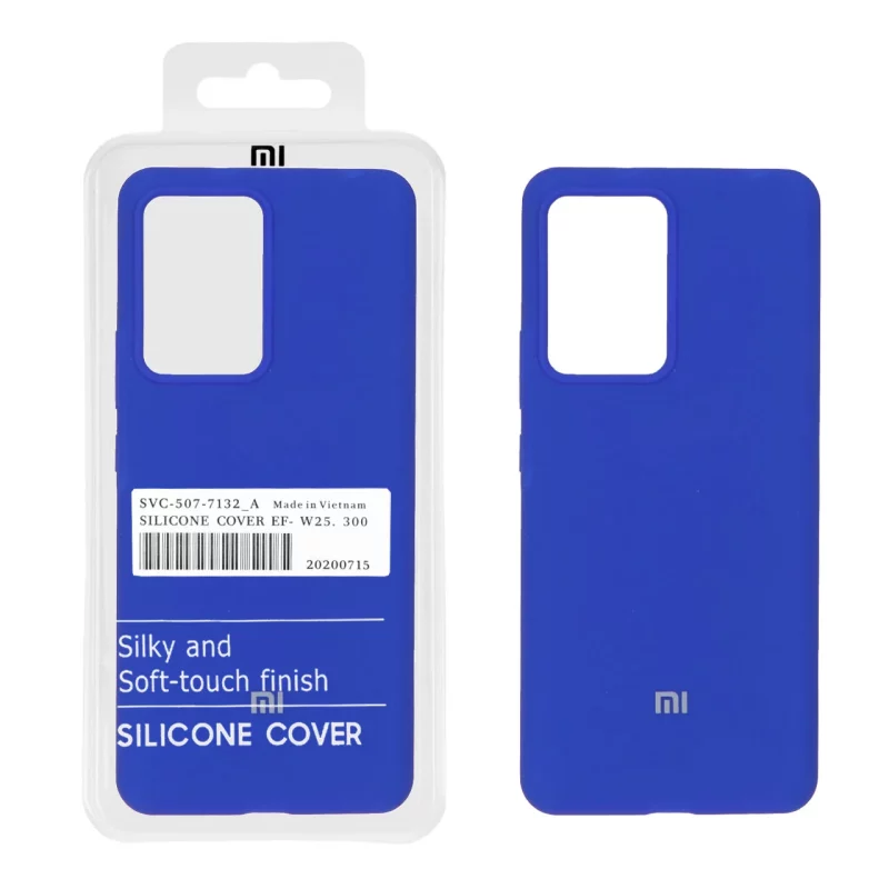 قاب سیلیکونی پاک کنی اورجینال درجه یک Xiaomi Mi 13 Lite - آبی کاربنی (پک دار) - تصویر 2