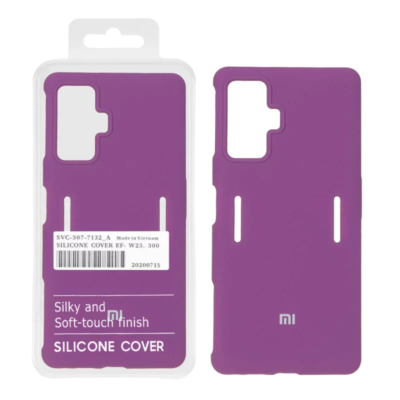 قاب سیلیکونی پاک کنی اورجینال درجه یک Xiaomi Poco F4 GT / Redmi K50 Gaming - ارغوانی (پک دار) - تصویر 2