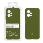 قاب سیلیکونی پاک کنی اورجینال درجه یک Xiaomi Redmi Note 12 5G / Poco X5 5G - سبز زیتونی (پک دار)