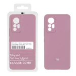 قاب سیلیکونی پاک کنی اورجینال درجه یک Xiaomi Mi 12 Lite - بنفش کدر (پک دار)
