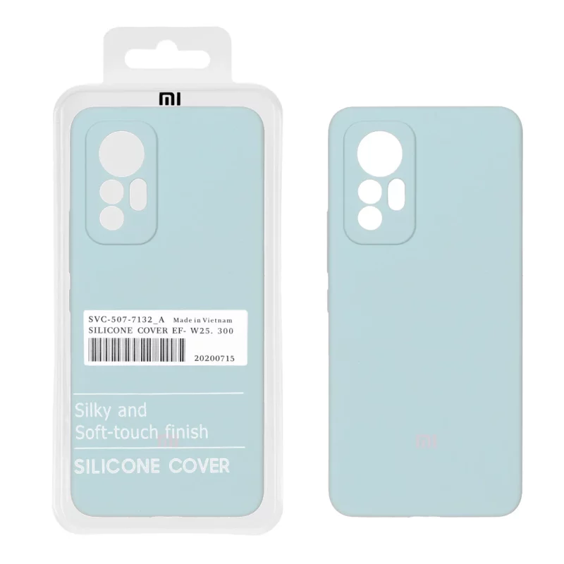 قاب سیلیکونی پاک کنی اورجینال درجه یک Xiaomi Mi 12 Lite - سبز روشن (پک دار) - تصویر 2