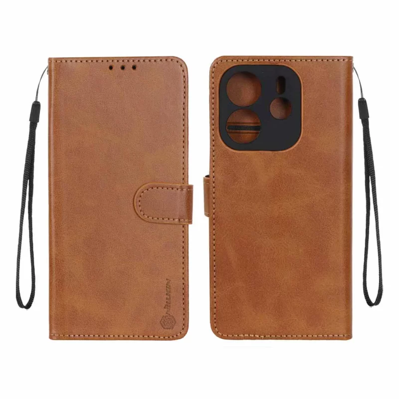 کیف موبایل مگنتی Nillkin مدل Xiaomi Redmi Note 14 4G - عسلی - تصویر 2