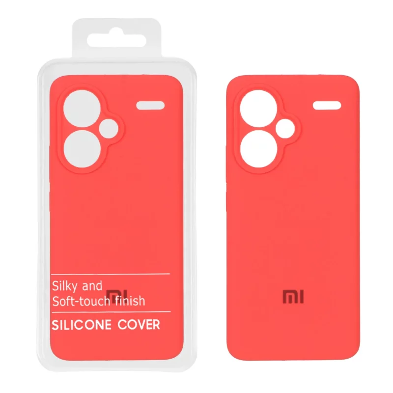 قاب سیلیکونی پاک کنی اورجینال Master Quality مدل Xiaomi Redmi Note 13 Pro Plus 5G - مرجانی (پک دار) - تصویر 2